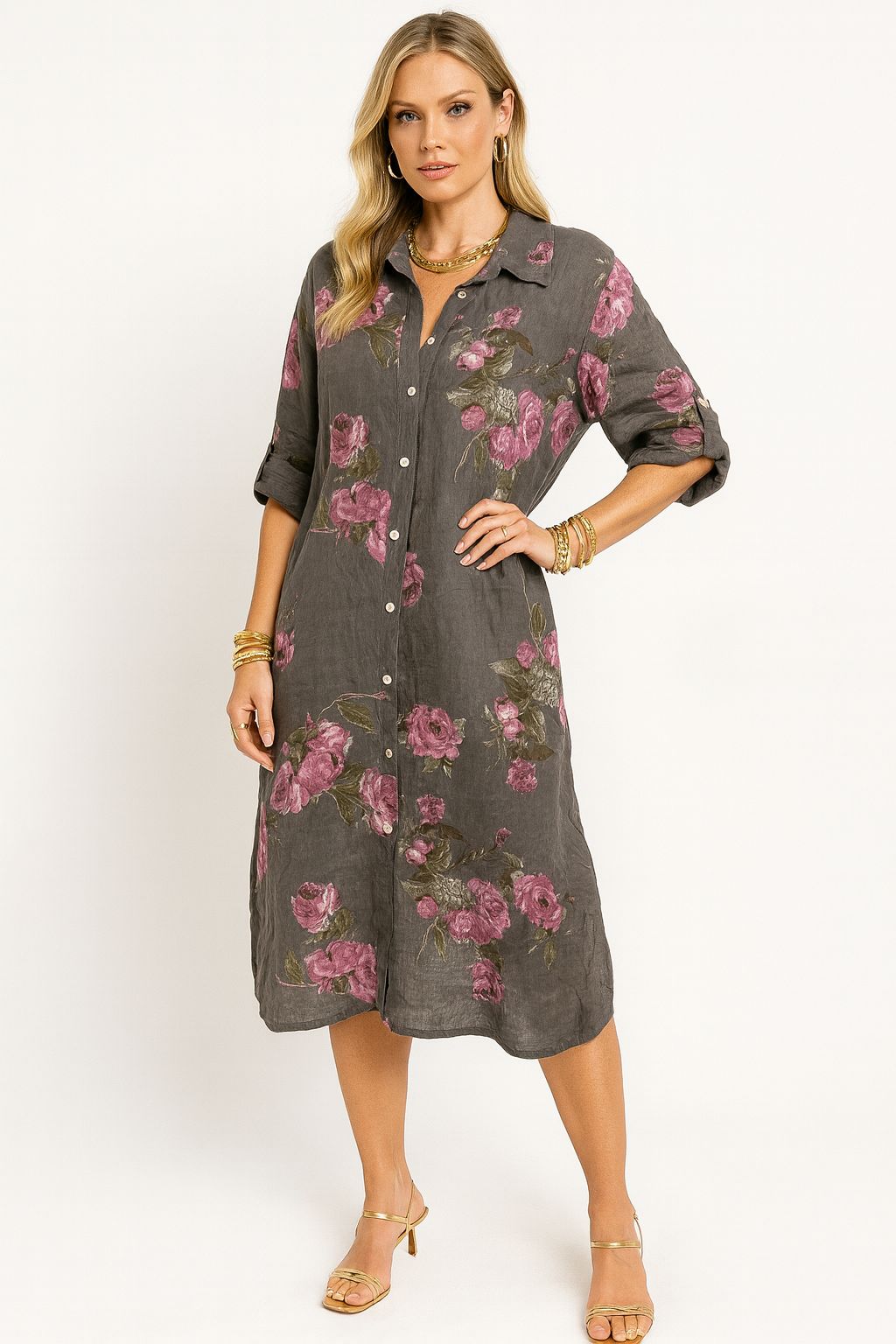 VESTIDO SANTA MARIA GRIGIO